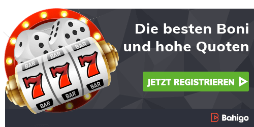 Slotmaschine mit 777 Symbolen und Hinweis auf Boni und Quoten